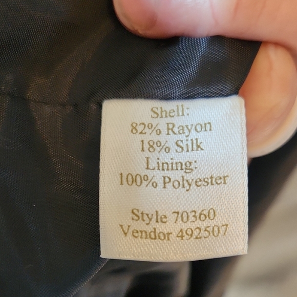 Caslon Black Velvet open back evening Gown Size 14 - Picture 10 of 10